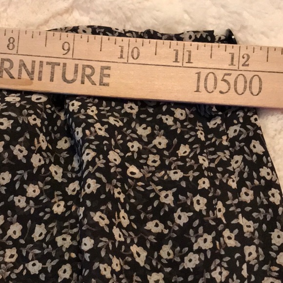 Vintage EXPRESS floral ruffle A-line skirt Sz Sm - Picture 5 of 5